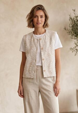 Elvira Casuals Gilet Amelia E3 26-007 Gilets 135 Creme