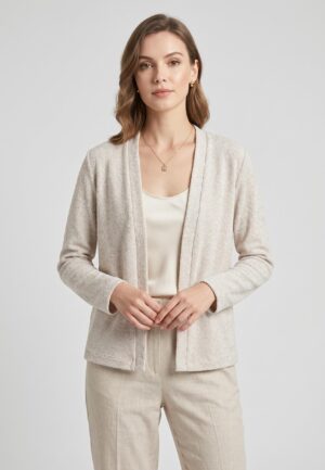 Elvira Casuals Cardigan Natasha E3 26-012 Vest 344 Creme Gold