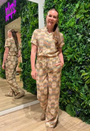 Elvira Casuals Trouser Loiza E3 26-024 Broek 741 Tropical Treasure