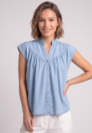 Elvira Casuals Blouse Rosan E3 26-030 Blouse 204 Ice Blue