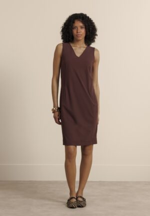 Studio Anneloes Silvie Sls Dress 14002 Jurk 8600 Chestnut