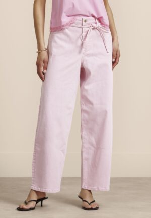 Studio Anneloes Babet Denim Trousers 13922 Loose Fit 4400 Pop Pink