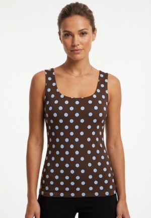 Only Onllone Aop 2-way S/l Top Jrs Tops En Singlets Seal Brown
