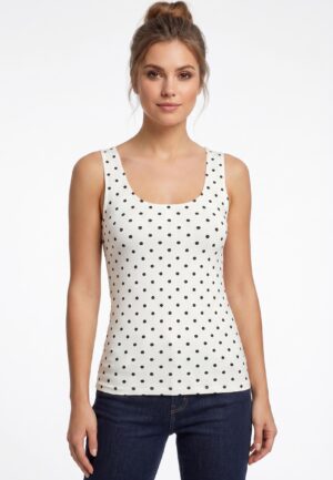 Only Onllone Aop 2-way S/l Top Jrs Tops En Singlets Cloud Dancer