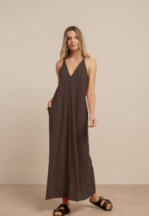 Studio Anneloes Norah 2way Dress 13966 Jurk 8700 Espresso