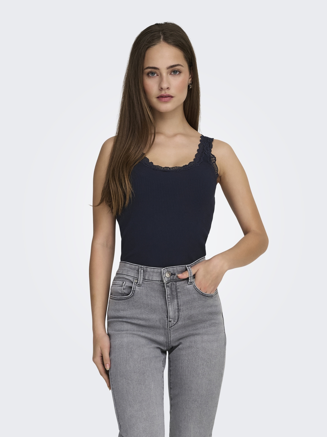 Only Onlsara Sharai Tank Top Jrs Noos Tops En Singlets Night Sky