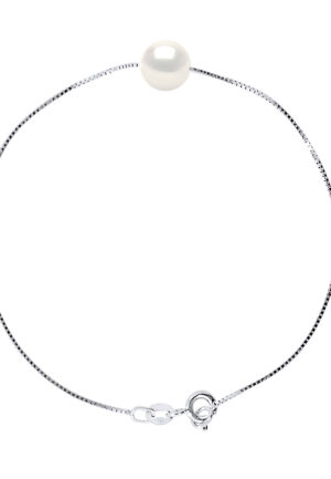 Armband Gekweekte Pearl Zoetwater 8-9mm Wit Wit Gouden Ketting Venetiaanse