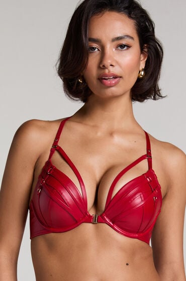 Hunkemöller Voorgevormde push-up beugel bh Faye Rood