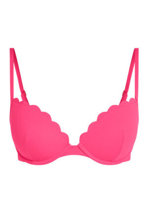 Alternative view of Hunkemöller Voorgevormde push-up beugel bikinitop Scallop Cup A - E Roze
