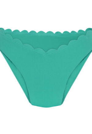Alternative view of Hunkemöller Hoog uitgesneden Bikinibroekje Scallop Groen