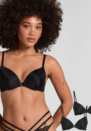 Hunkemöller 2-pack voorgevormde beugel bh Zwart