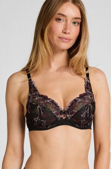 Hunkemöller Niet-voorgevormde beugel bh Lily Zwart