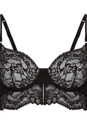 Alternative view of Hunkemöller Niet-voorgevormde longline beugel bh Sabrina Zwart