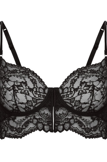 Hunkemöller Niet-voorgevormde longline beugel bh Sabrina Zwart - Afbeelding 2
