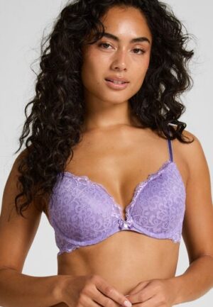 Hunkemöller Voorgevormde push-up beugel bh Marine Paars