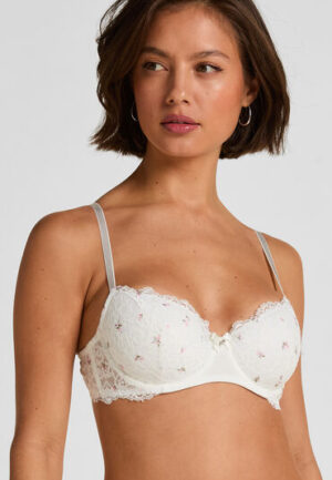 Hunkemöller Voorgevormde beugel bh Marine Wit