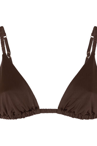 Hunkemöller Triangel Bikinitop Riva Bruin - Afbeelding 2