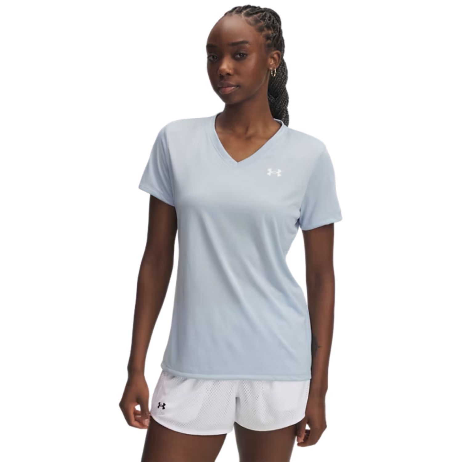 Under Armour Tech V-Neck Sportshirt Dames M/38