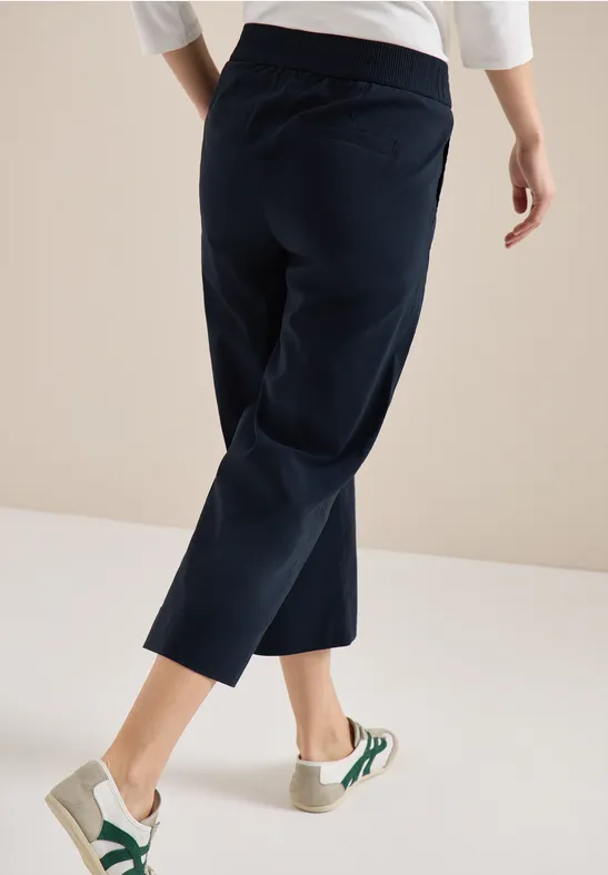 3/4 High Waist broek met wijde pijpen in Loose Fit - Afbeelding 3
