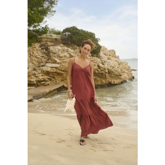 Kaffe - Bruin | unisex | Jurk | Bruin | 36 | regular | Kamst mode