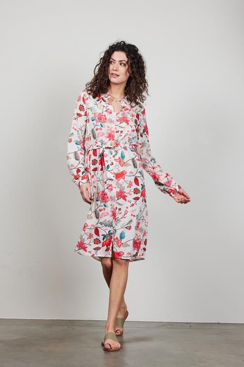 Tunic Precious Offwhite with Indian flower print - Afbeelding 2