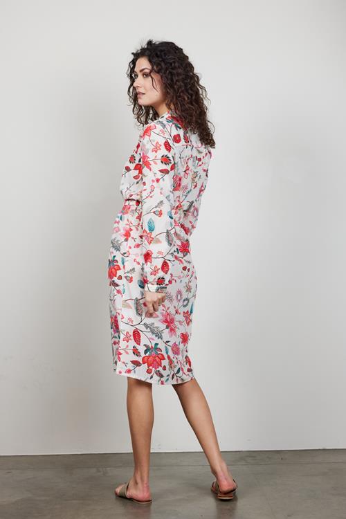 Tunic Precious Offwhite with Indian flower print - Afbeelding 4