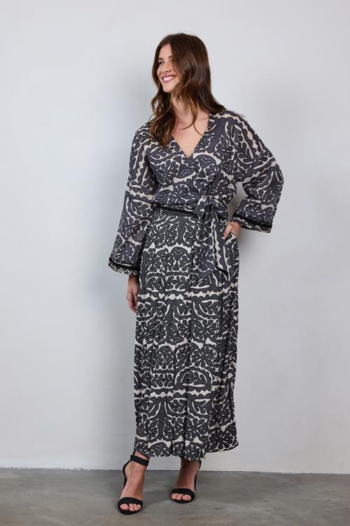 Skirt Gloss Embro Feather grey with Bliss print - Afbeelding 4