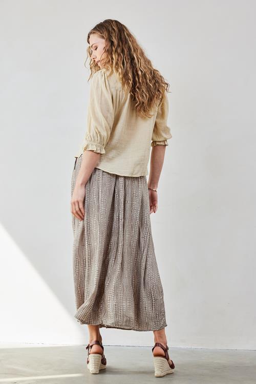 Skirt Gloss Embro Sand with Joy print - Afbeelding 3