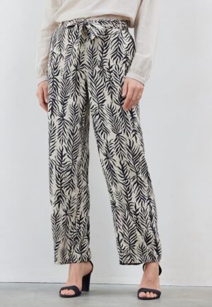 Pants Comfy Sand Palm leaves print