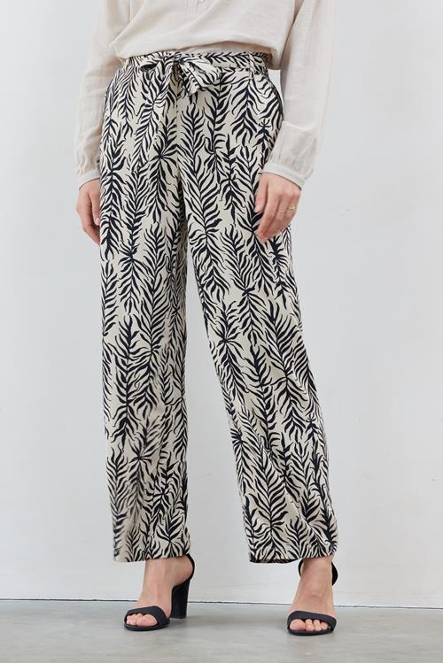 Pants Comfy Sand Palm leaves print