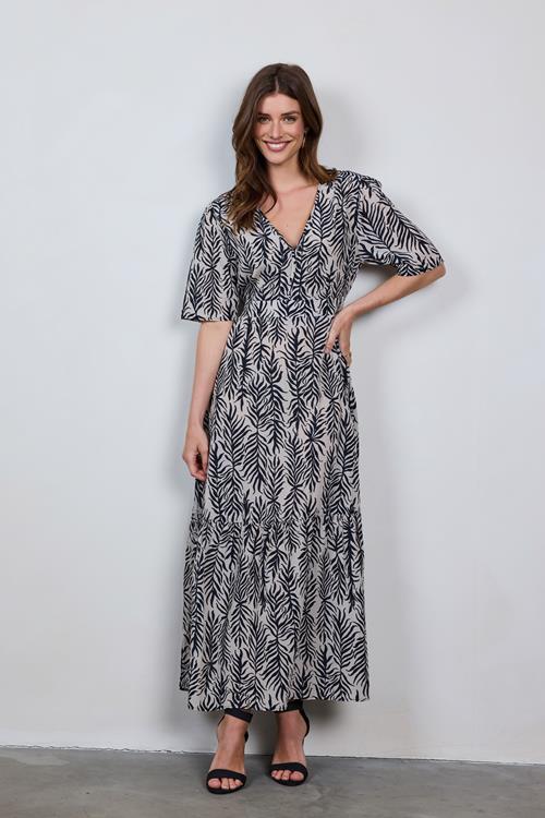 Dress Bonita Sand Palm leaves print - Afbeelding 3