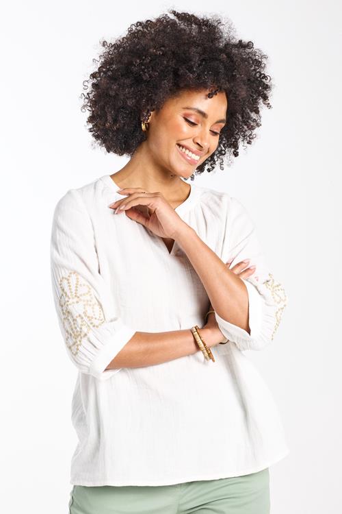 Blouse Fenna Snow white - Afbeelding 2
