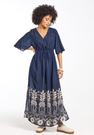 Dress Cherish Blue Coast print