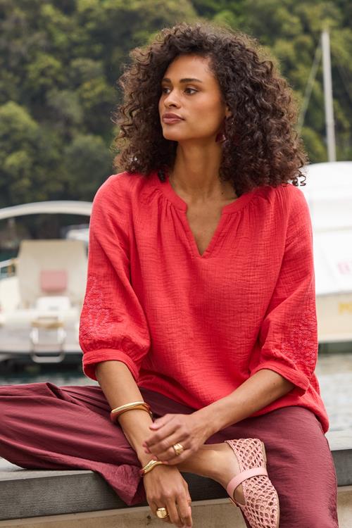 Blouse Fenna Geranium rose