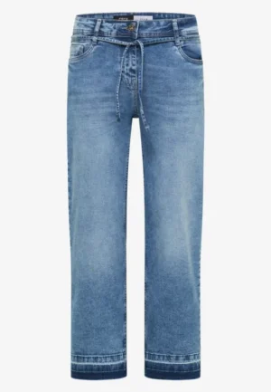 Alternative view of 7/8 High Waist straight leg jeans met Loose Fit