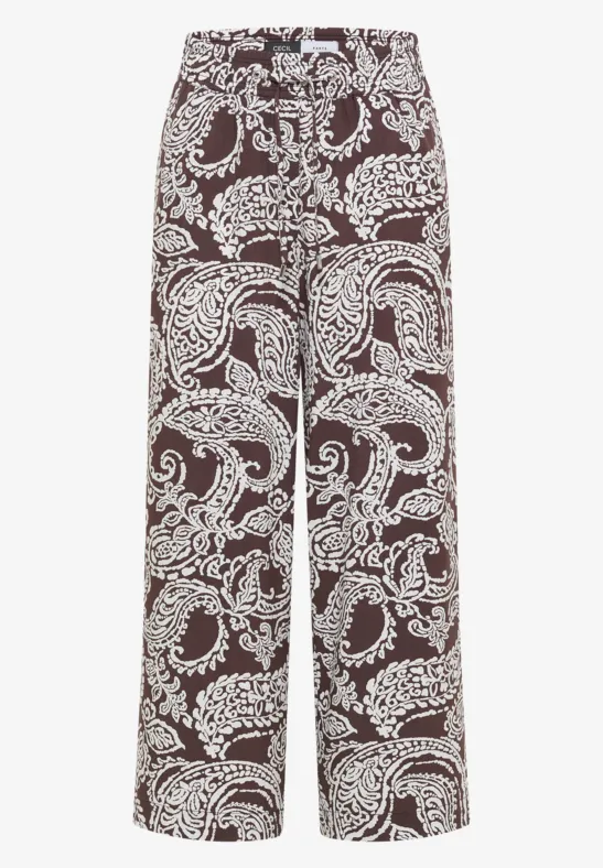 7/8-broek met High Waist en Wide Leg pijpen in een Loose Fit pasvorm - Afbeelding 2