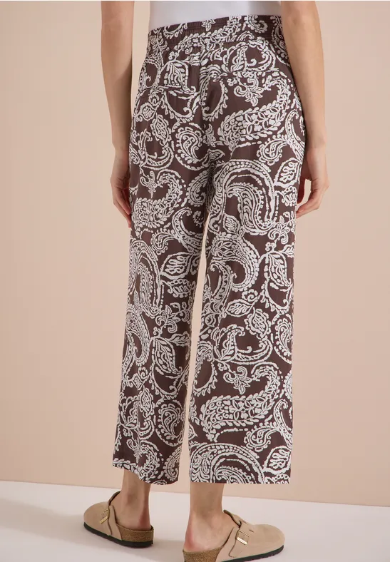 7/8-broek met High Waist en Wide Leg pijpen in een Loose Fit pasvorm - Afbeelding 3