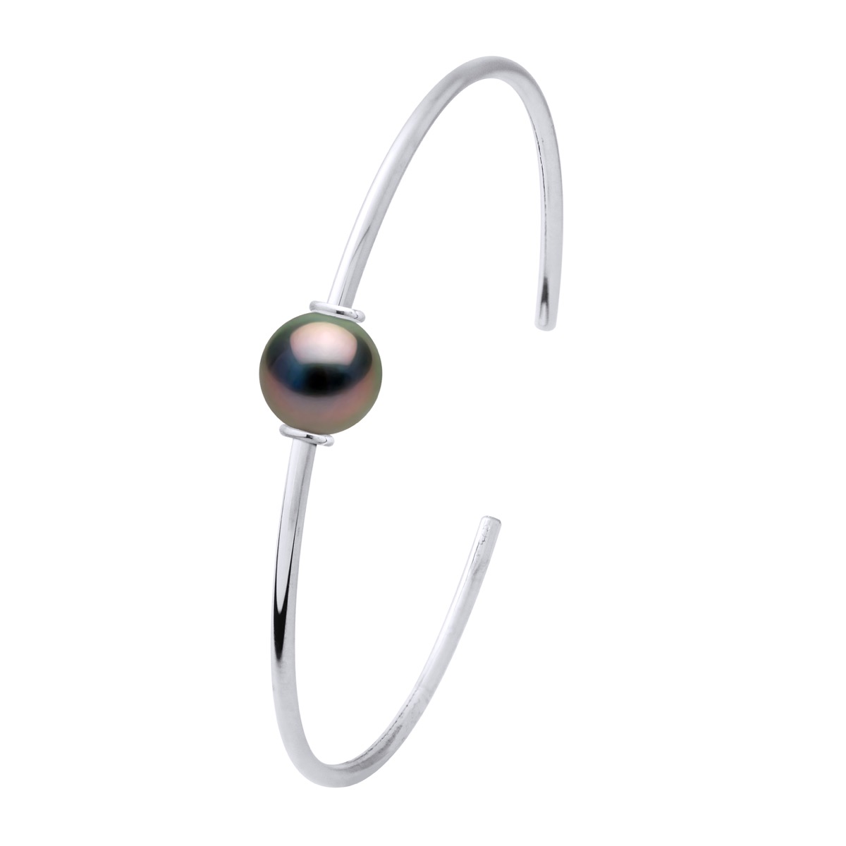 Armband - Zilver 925 - Echte Cultiveerde Tahiti Parel Ronde 9-10 mm