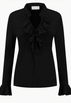 Helena Hart - Zwart | Dames | Blouse | Zwart | XS | regular | Kamst mode