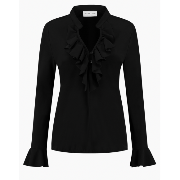 Helena Hart - Zwart | Dames | Blouse | Zwart | XS | regular | Kamst mode
