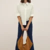 Blouse met gestreepte textuur