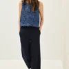 Blousetop met minimale print