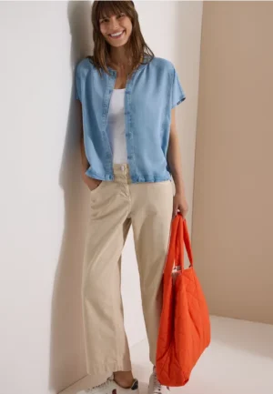 Blouson blouse van lyocell