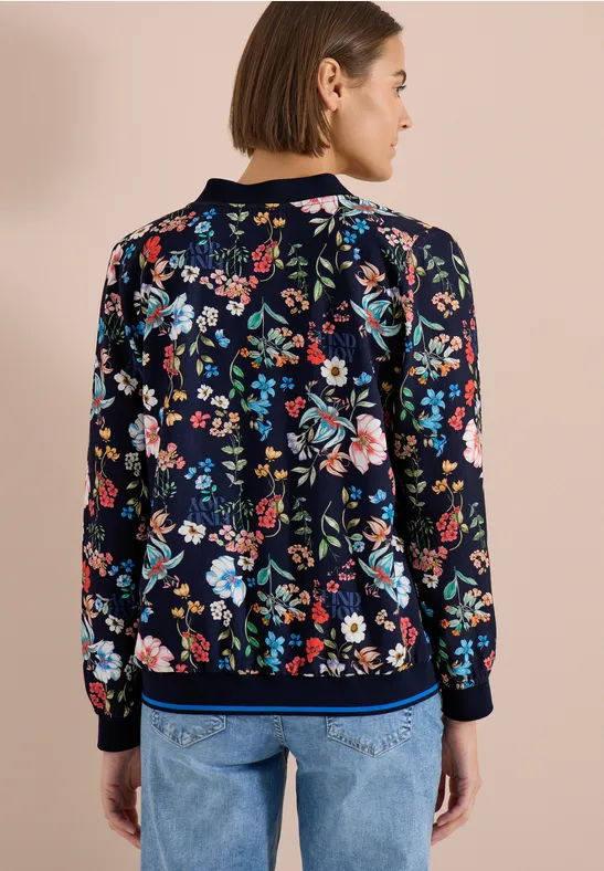 Blouson met bloemenmotief en ritssluiting - Afbeelding 3