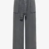 Broek met Wide Leg pijpen en een strikriem - Afbeelding 2