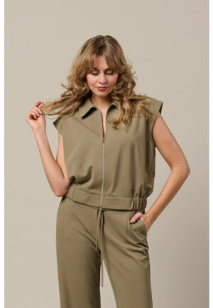 &Co - Groen | Dames | Gilet | Groen | XXL | regular | Kamst mode