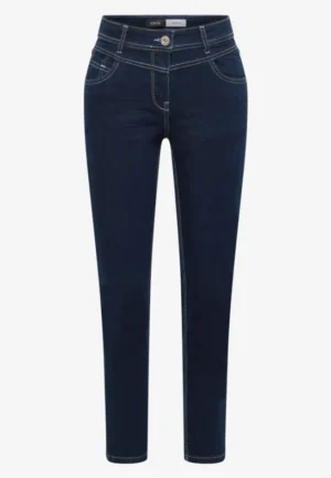 Alternative view of Casual fit gespoelde jeans