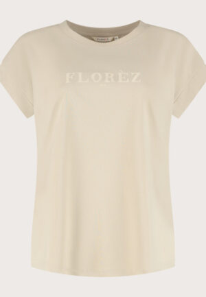 Florez - Beige | Dames | Top | Beige | S | regular | Kamst mode