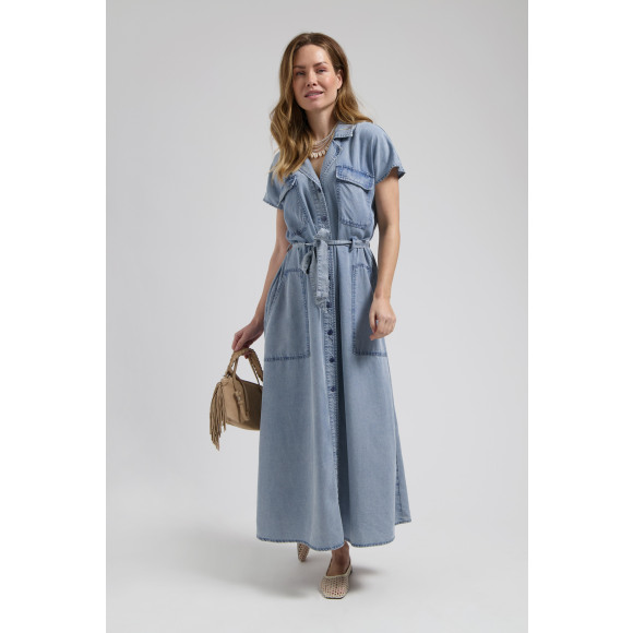 Florez - Blauw | Dames | Jurk | Blauw | L | regular | Kamst mode