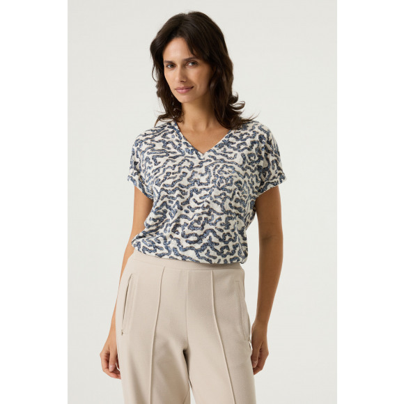 Garcia - Blauw | unisex | Top | Blauw | XL | regular | Kamst mode